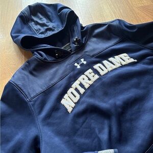 Under Armour Notre Dame Navy fleece lined Hoodie